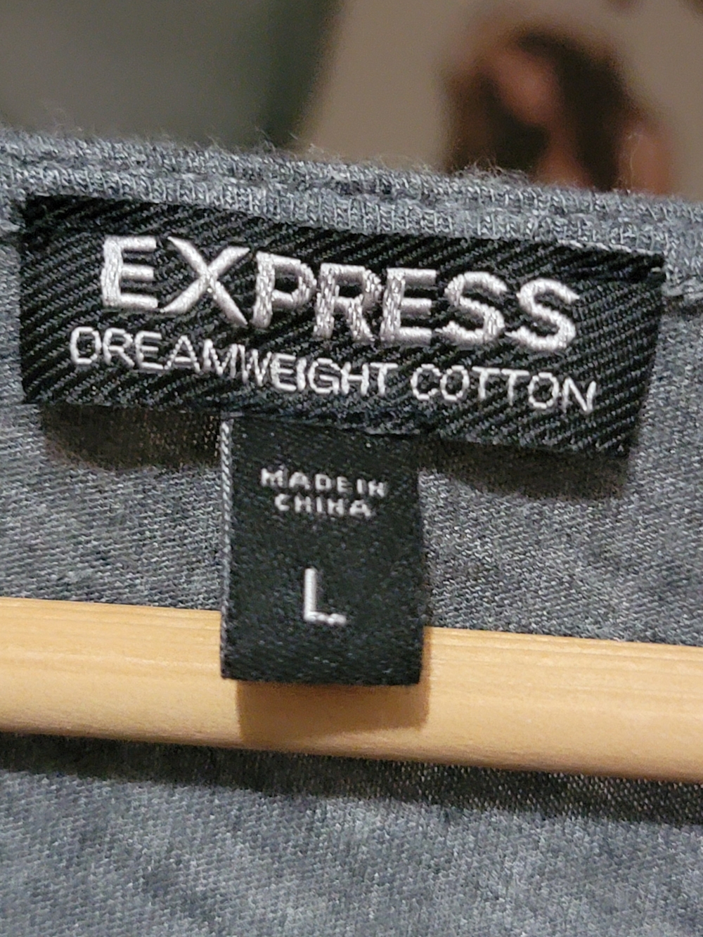 Express Gray Ruffle Neckline Top - Picture 4 of 4